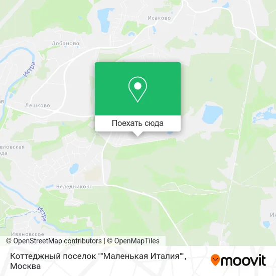 Карта Коттеджный поселок ""Маленькая Италия""