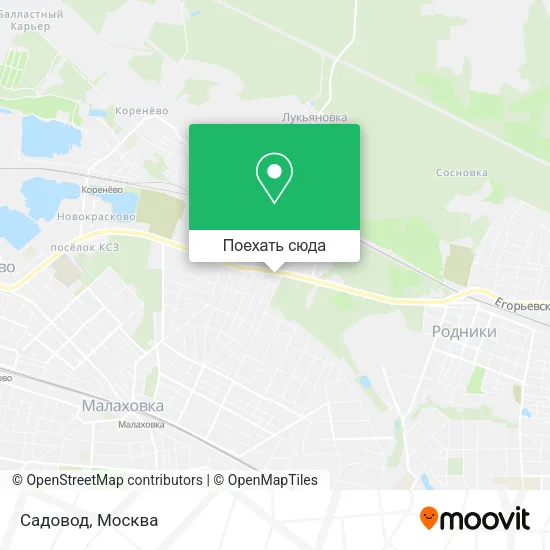Карта Садовод
