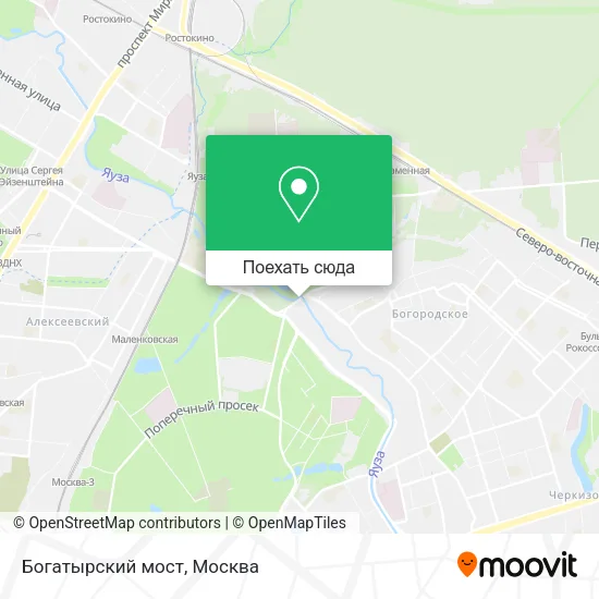 Карта Богатырский мост