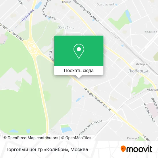 Карта Торговый центр «Колибри»
