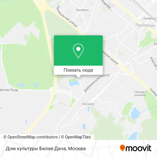 Карта Дом культуры Белая Дача
