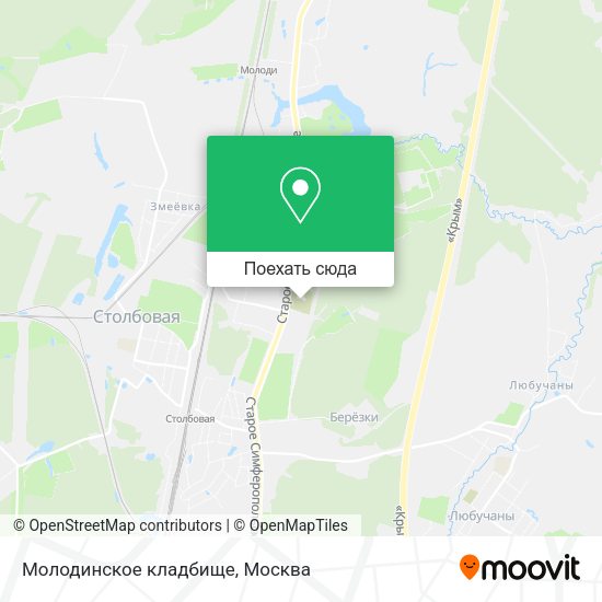 Карта Молодинское кладбище