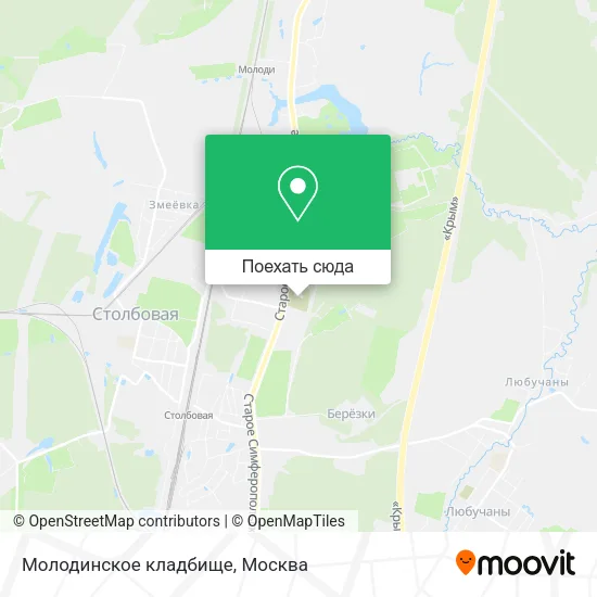 Карта Молодинское кладбище