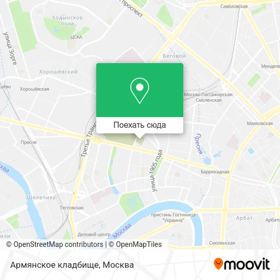 Карта Армянское кладбище