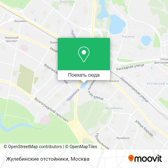 Карта Жулебинские отстойники