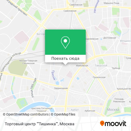 Карта Торговый центр ""Тишинка""
