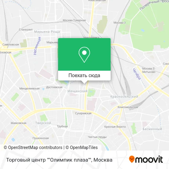 Карта Торговый центр ""Олимпик плаза""
