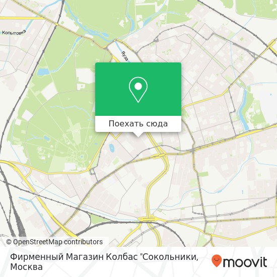 Карта Фирменный Магазин Колбас "Сокольники