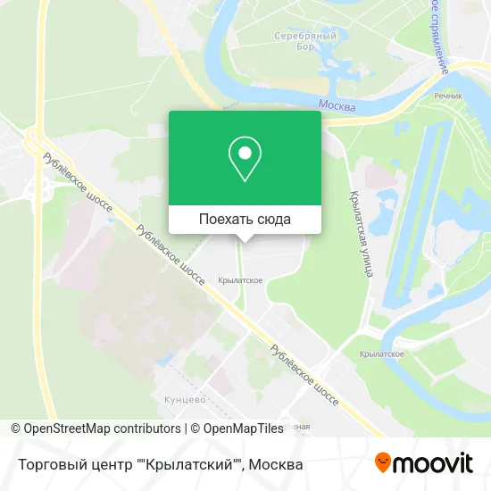 Карта Торговый центр ""Крылатский""