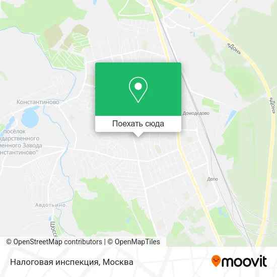 Карта Налоговая инспекция