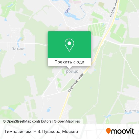 Карта Гимназия им. Н.В. Пушкова