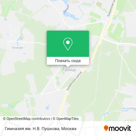 Карта Гимназия им. Н.В. Пушкова