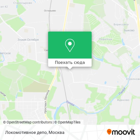 Карта Локомотивное депо
