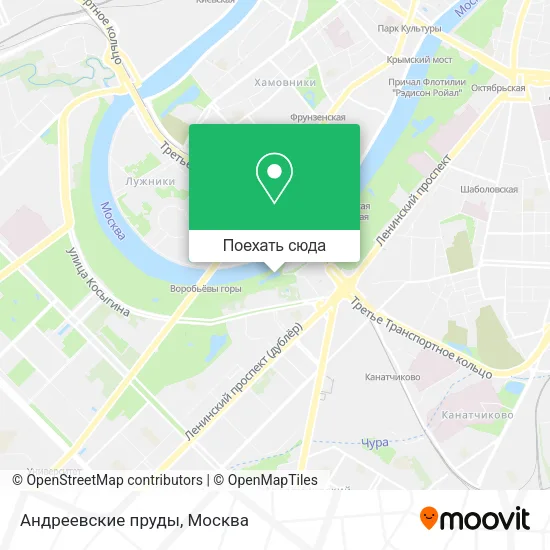 Карта Андреевские пруды
