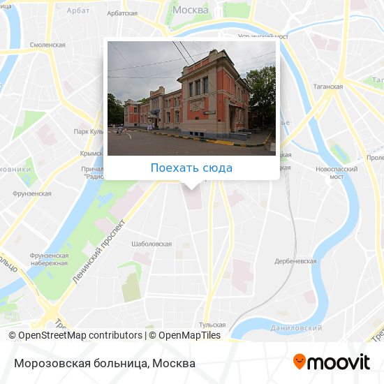 Карта Морозовская больница