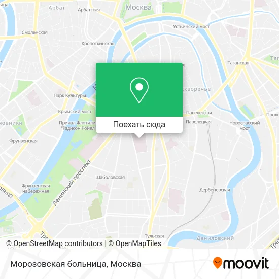 Карта Морозовская больница