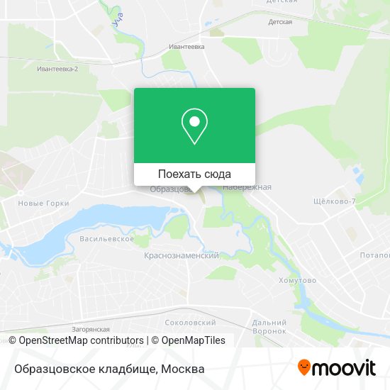 Карта Образцовское кладбище