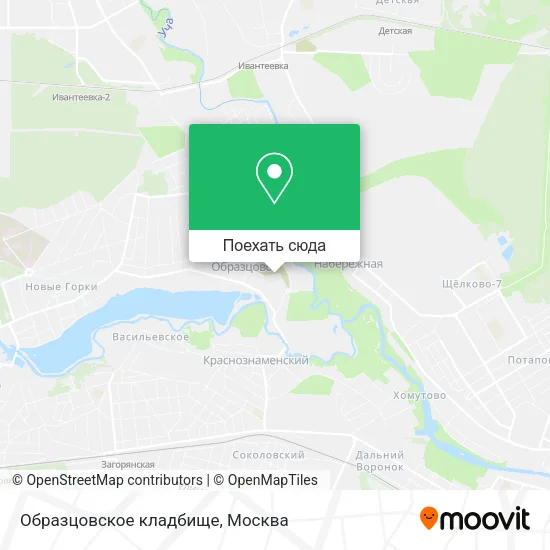 Карта Образцовское кладбище