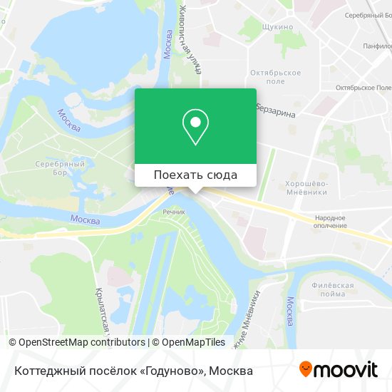 Карта Коттеджный посёлок «Годуново»