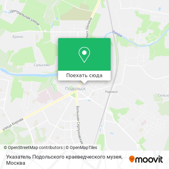 Карта Указатель Подольского краеведческого музея