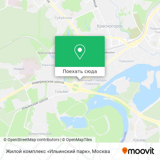 Карта Жилой комплекс «Ильинский парк»