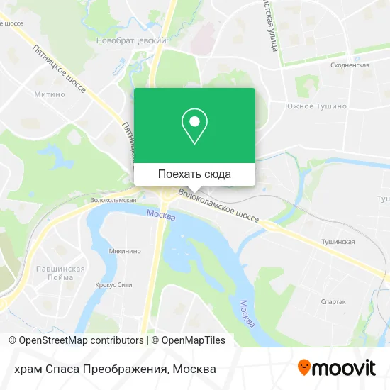 Карта храм Спаса Преображения
