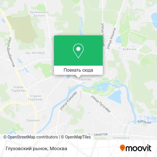 Карта Глуховский рынок
