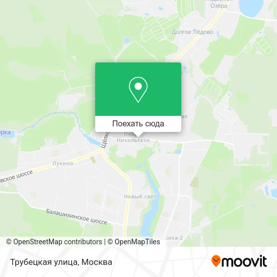 Карта Трубецкая улица