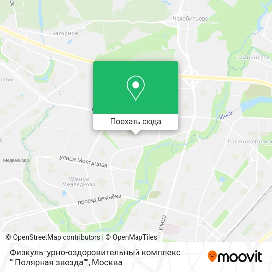Карта Физкультурно-оздоровительный комплекс ""Полярная звезда""