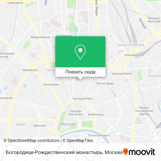 Карта Богородице-Рождественский монастырь