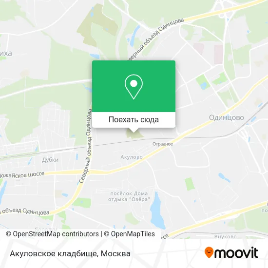 Карта Акуловское кладбище