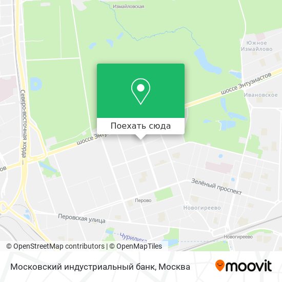 Карта Московский индустриальный банк