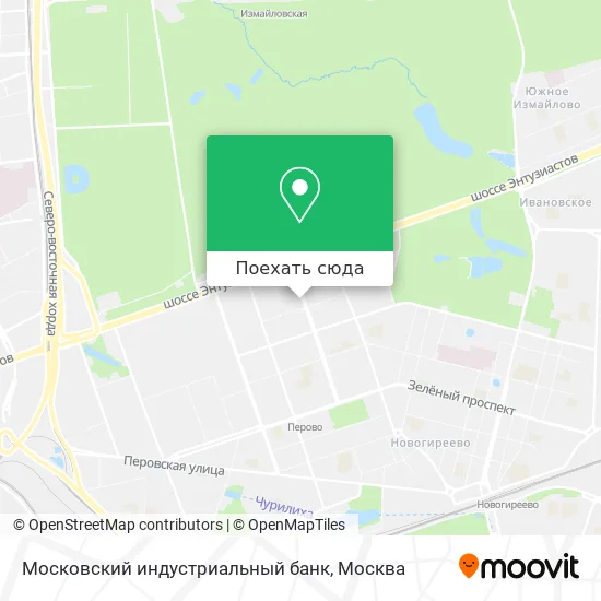 Карта Московский индустриальный банк
