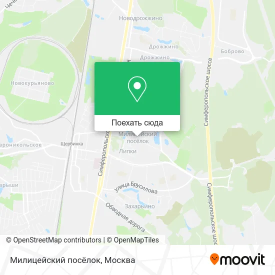 Карта Милицейский посёлок