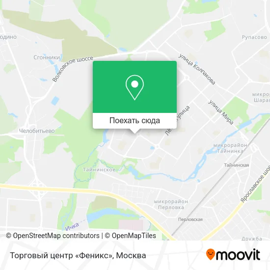 Карта Торговый центр «Феникс»