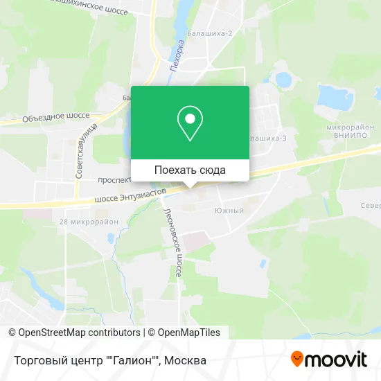 Карта Торговый центр ""Галион""