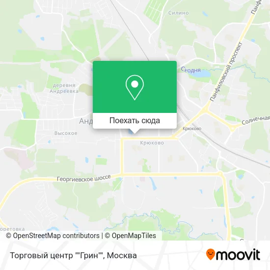 Карта Торговый центр ""Грин""
