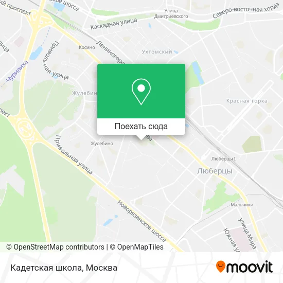 Карта Кадетская школа