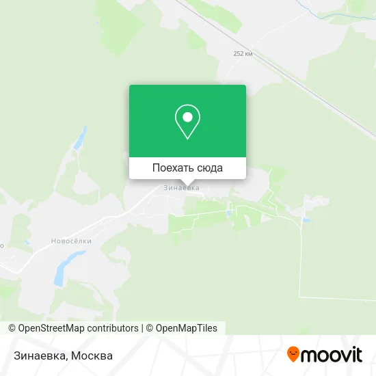Карта Зинаевка