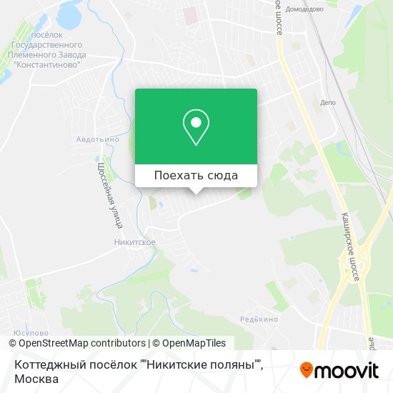 Карта Коттеджный посёлок ""Никитские поляны""