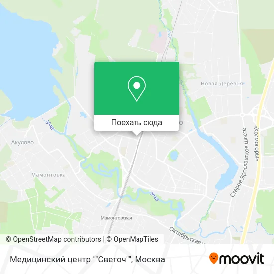 Карта Медицинский центр ""Светоч""