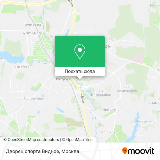 Карта Дворец спорта Видное