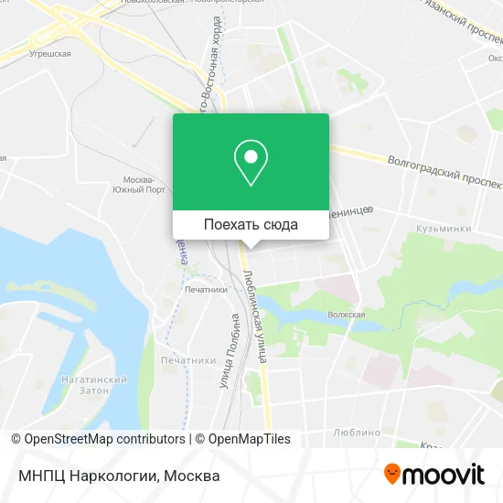 Карта МНПЦ Наркологии