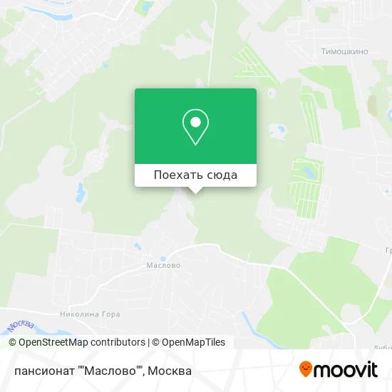 Карта пансионат ""Маслово""