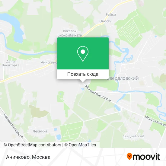Карта Аничково