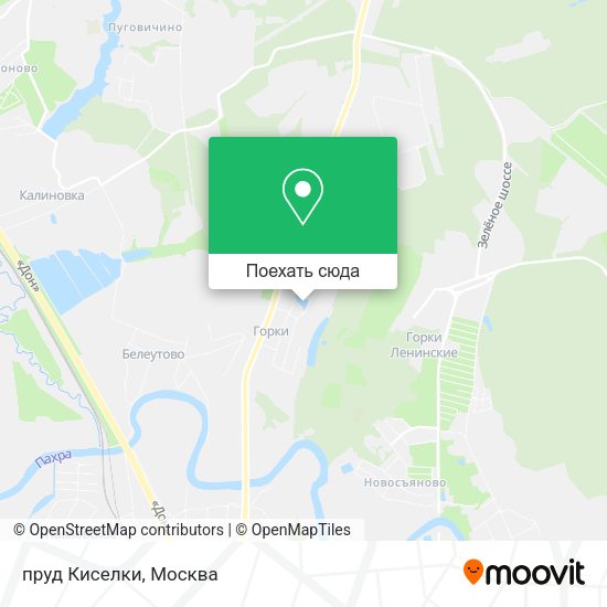 Карта пруд Киселки