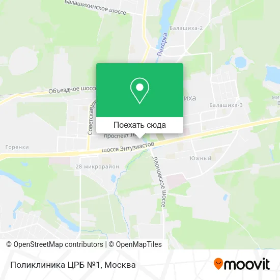 Карта Поликлиника ЦРБ №1