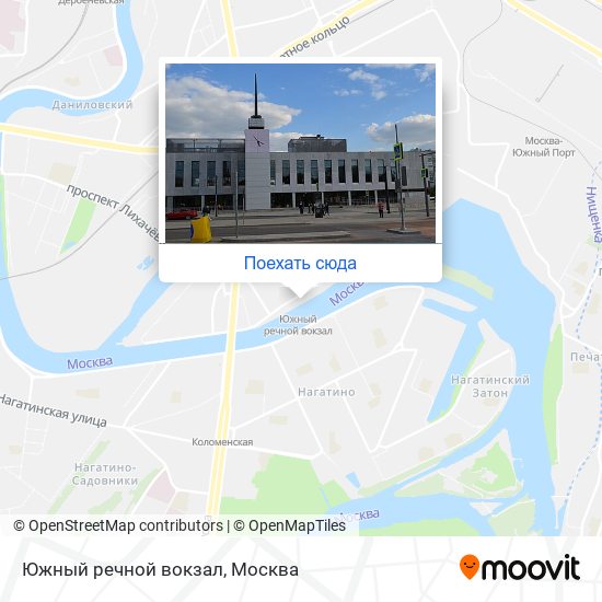 Южный речной вокзал москва карта