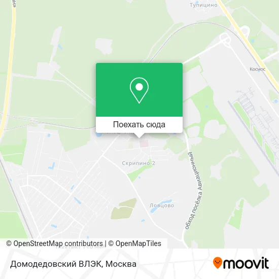 Карта Домодедовский ВЛЭК