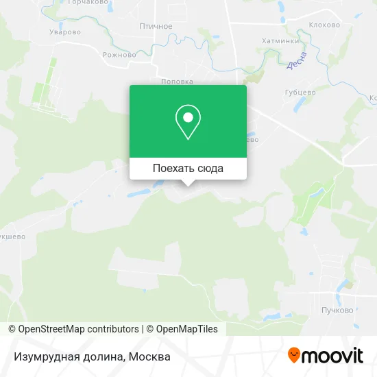 Карта Изумрудная долина